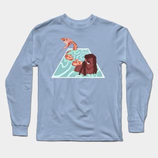 koi fish mermaid bg ver Long Sleeve T-Shirt